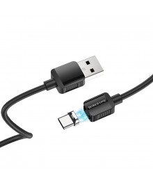 Кабель USB - TYPE C BOROFONE BX57 Чёрный, магнитный, прямоугольный, 2A, 1м