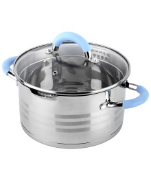 Mallony Кастрюля MELODIA 3,4 л, из нерж стали, с крышкой-дуршлагом и 2-мя носиками для слива