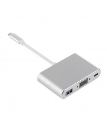 Видео переходник AVW55 (штекер TYPE-C вход- гнездо USB 3.0/VGA/TYPE-C вых, для смартф с MHL) 15смВостоку. Адаптер Rolsen оптом по низкой цене. Качественные адаптеры оптом со склада в Новосибирске.