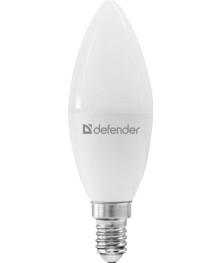 Эл. лампа светодиодная Defender LED-С37 -12W/830/E14(свеча, теплый белый)уп.1шт