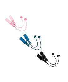 Скакалка беспроводная d4.5мм, утяжелители d3.2см, 608Z, PP, PVC, NBR, 3 цвета