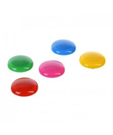 Магниты набор d3см, 5 шт, ассорти 5 цветов, на блистере 24шт/уп