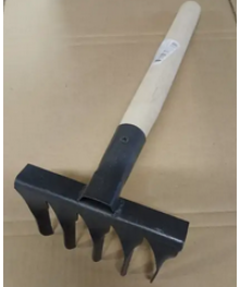 Грабли витые 5-ти зуб.(порошок) с черенком (10/10)  ПавловоСадовый инструмент оптом с доставкой. Инструмент оптом с доставкой. Инструмент оптом.