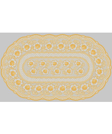 Салфетка Grace Лейс100х60 LO-1026A Золото овальная