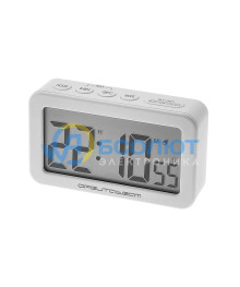Часы настольные OT-CLT11 Белые (будильник, дата)