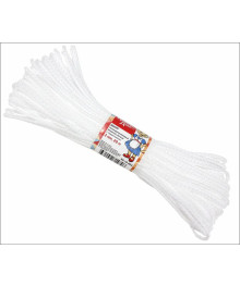 Шнур вязаный полипр. с серд. цвет. белый, 3 мм, L20 м КОШКИН ДОМ