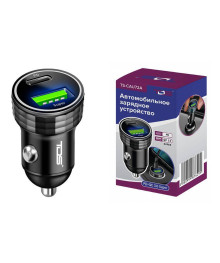 ЗУ в прикуриватель TDS TS-CAU72A (QC3.0 Super + PD20W,4000mA)
