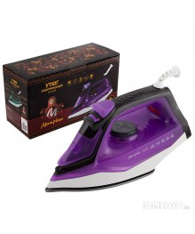 Утюг Матрёна MA-045 фиолетовый (2200Вт, пар, спрей, пар.удар, самооч., тефлоновая подошва)гов оптом с доставкой по Дальнему Востоку. Продажа гладильных досок оптом со склада в Новосибирске.