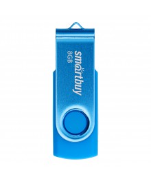 USB2.0 FlashDrives 8Gb Smart Buy Twist Blue (SB008GB2TWB)овокузнецк, Горно-Алтайск. Большой каталог флэш карт оптом по низкой цене со склада в Новосибирске.