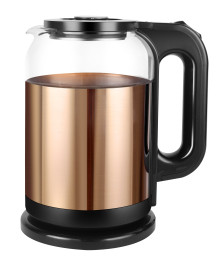 Чайник MAXTRONIC MAX-416  стекл, бронза (1,8 кВт, 1,8 л) (12/уп)