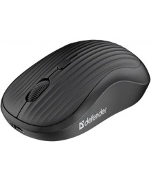 Мышь Defender беспр Slot MS-202 черный 2.4ГГц,4кн,500 mAh,1600 dpi
