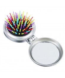 Зеркальце дорожное с расческой, пластик, 6,5см, 4 цвета, P-01Зеркала оптом с доставкой по России. Купить Зеркала оптом в Новосибирске
