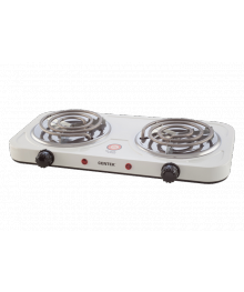 Электроплитка Centek CT-1509 Белая (2 конфорки ТЭН 140мм, 2000Вт, индикатор работы)плитки оптом с доставкой в Новосибирске. Большой каталог лектропечек, духовок оптом по низкой цене.