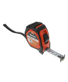 Рулетка ЕРМАК 3м x 16мм "СКИЛЛ", 2х-сторонний зацеп + магнит, корпус ABS+TPR