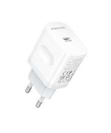 Блок пит USB сетевой  BOROFONE BA99A, USB-C PD 20 W, цвет: белый