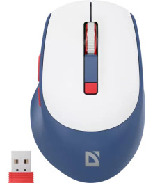 Мышь Defender беспр Belsa MB-249 бел/син 2.4G+BT,6кн,500 mAh