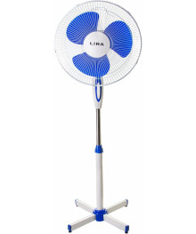 Вентилятор LIRA LR 1101 (напольный 55 Вт, 40 см, выс 1.25м, голубой+белый / уп 2шт)ой в регионы . Напольные и настольные вентиляторы Delta, Lira, Energy, Oasiis оптом по низкой цене.
