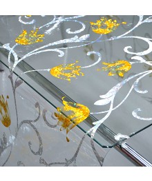 Клеенка GRACE силикон-прозрачная с рис. 0,8х20м 0,65 мм Laser LS-8074A