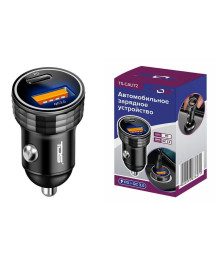 ЗУ в прикуриватель TDS TS-CAU72 (QC3.0 + PD20W,3000mA)