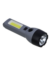 Фонарь ЕРМАК ручной, 1200 мАч, 175х52х30 мм, 4 режима, LED+СОВ, Type-C, пластик