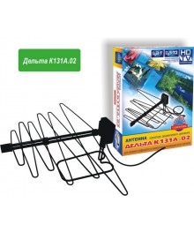 Антенна ком. ДМВ Дельта К-131A,02 (активная, c б/п 12V, ТВ, ДМВ/DVB-T2, 20-25 дБ) /15Антенны для телевизора оптом. Новосибирск