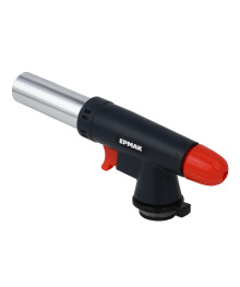 Горелка газовая портативная ЕРМАК с пьезорозжигом, цанг.захват,широк.сопло,пласт.,латунь 16х5,5х3,2