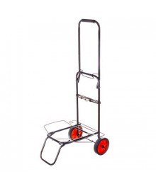 Тележка для сумок грузоподъемность до 40кг, металл, 95х35х46см, колеса d14см, черная (467-152)ом. Портфели оптом в Новосибирске. Большой каталог портфелей оптом с доставкой по Дальнему Востоку.