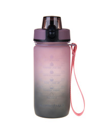 Бутылка спортивная с замком SILAPRO MAX, ULTIMATE GREY -ELDERBERRY, 550мл, РС