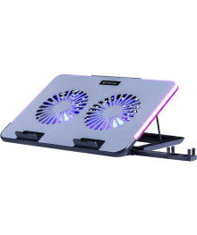 Подставка для ноутбука NS-519  15,6"  2 вентилятора, RGB, металл Defender