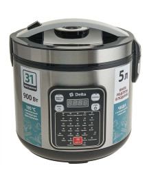 Мультиварка DELTA DL-6528 черная: 900 Вт,5л, 31 ПРОГРАММА (4)