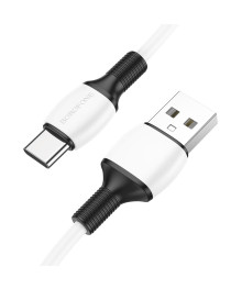 Кабель USB - TYPE C  BOROFONE BX84 белый,  3A, 1м ПВХ