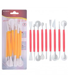 Набор инструментов для кондитерских украшений <Стеки>. 9 шт. VL80-321ске . Шумовка оптом купить в Новосибирске . Венчик оптом купить в Новосибирске большой ассортимент.