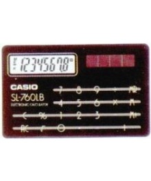 Калькулятор CASIO SL-760LB BK (8 разр., cолн. пит., черный, 86*54мм)