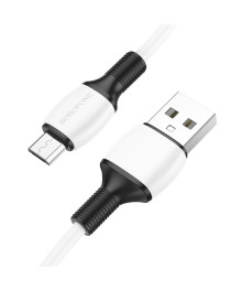 Кабель USB - micro USB BOROFONE BX84 белый 2.4A, 1м