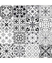 Пленка самоклеющаяся Grace 5836-45 черные узоры на белом, повышенная плотность, 45см/8мПленка самоклеющаяся оптом с доставкой по РФ по низким цекнам.