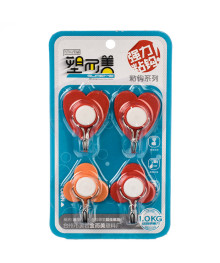 Крючки д/полотенец на липе 4 шт блистер №27 (512999)