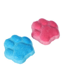 Бомбочка для ванны Лапка розовая/голубая, 100г
