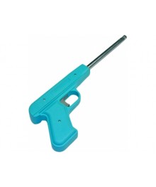 газовая пьезозажигалка JZDD-17 голубой (пиcтолет)
