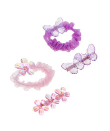 Резинка и заколка детские, d6см, 5,5/6 см, металл, ПЭ, пластик, 2 диз