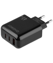 Блок пит USB сетевой Energy ET-38 PRO, 65 Вт, цвет черный