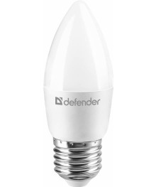 Эл. лампа светодиодная Defender LED-С37 -8W/840/E27(свеча, нейтральный белый)уп.1шт