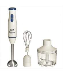 Блендер ВАСИЛИСА ВА-310А белый с синим: 800 Вт, насадка из НЕРЖ стали, венчик, измельчитель (12)