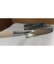 Совок посадочный большой (нерж.) с дер. руч. (20/20)Садовый инструмент оптом с доставкой. Инструмент оптом с доставкой. Инструмент оптом.