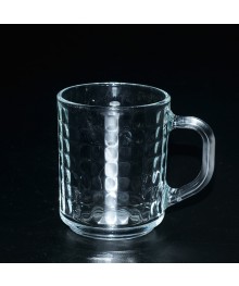 Кружка  стекло 250мл "Матрица"  (20шт/уп)  (61877)керамики в Новосибирске оптом большой ассортимент. Посуда фарфоровая в Новосибирскедля кухни оптом.