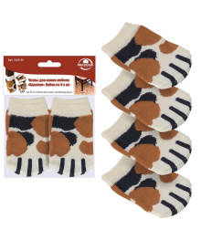 Чехлы д/ножек 4шт."Царапки" р.9*5,,5 см, полиэстер, VL45-46