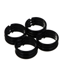 Кольца для шторок d 4,5 см, 12шт, пластик, черные