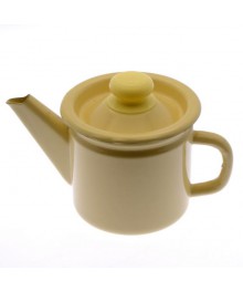 Чайник заварной Стальэмаль 1л палевый с пластм. кнопкой, С42707.3П (8/уп)Посуда эмалированная оптом Сталь Эмаль. Эмалированные кастрюли оптом.