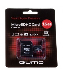 Пам.MicroSDHC,16Gb QUMO (Class 10) + переходник SD, чёрно-красн картон упаковкаужаем в Красноярск, Иркутск, Якутск, Кызыл, Улан-Уде, Хабаровск, Владивосток, Комсомольск-на-Амуре.