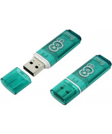 USB2.0 FlashDrives 8Gb Smart Buy Glossy series Green (SB8GBGS-G)овокузнецк, Горно-Алтайск. Большой каталог флэш карт оптом по низкой цене со склада в Новосибирске.