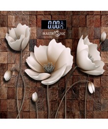 Весы напольные MAXTRONIC MAX-323 Цветы на камне (электрон, LCD, до 180кг/100г, подар уп) 10/упВесы оптом с доставкой по Дальнему Востоку. Большой каталог весов оптом по низким ценам.